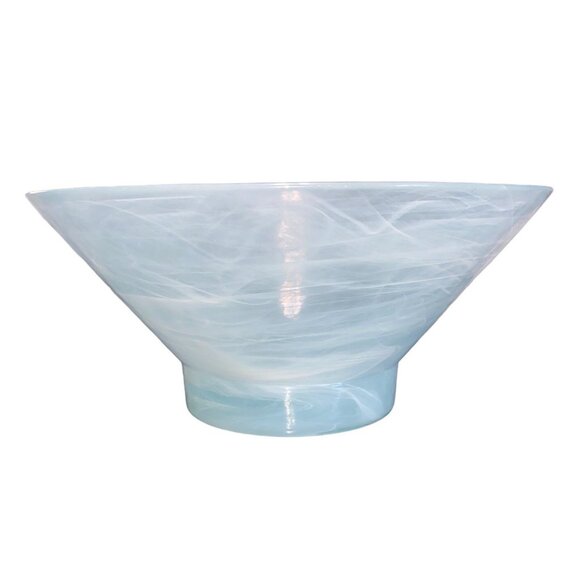 Onda Artisan Glass Bowls 11" Angular & 9" Round - Picture 5 of 15